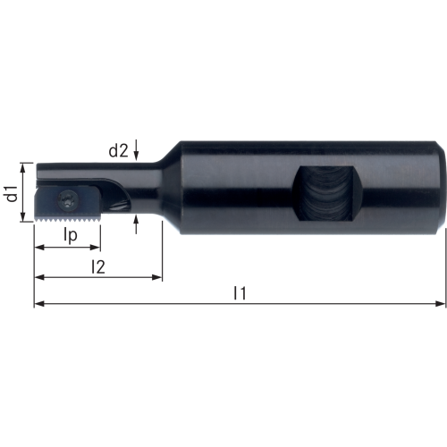 Tartó menetmaró lapkákhoz SR0009 H12 (lapkaméret 12mm) szár-20mm